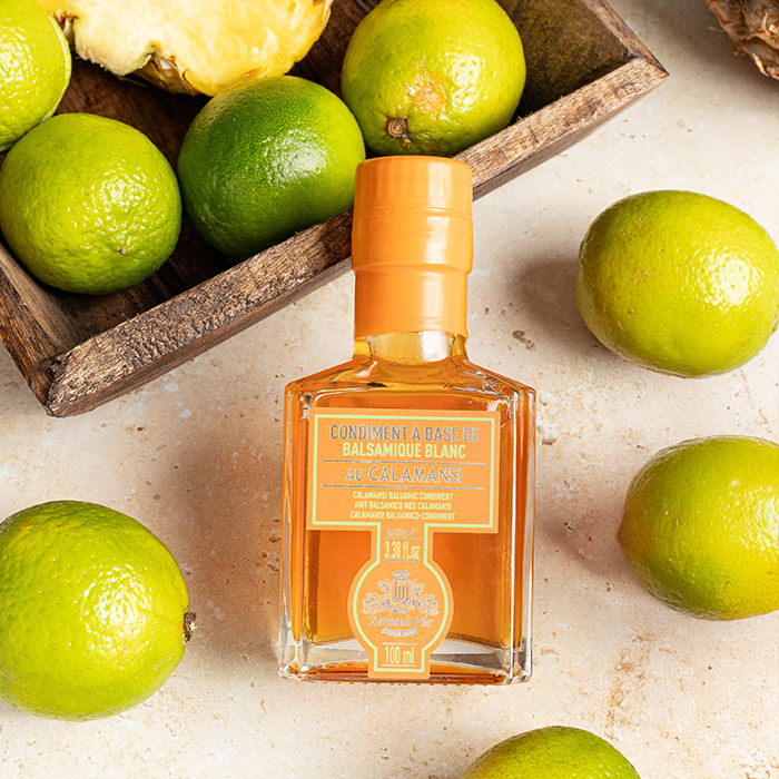 Balsamic condiment with calamansi