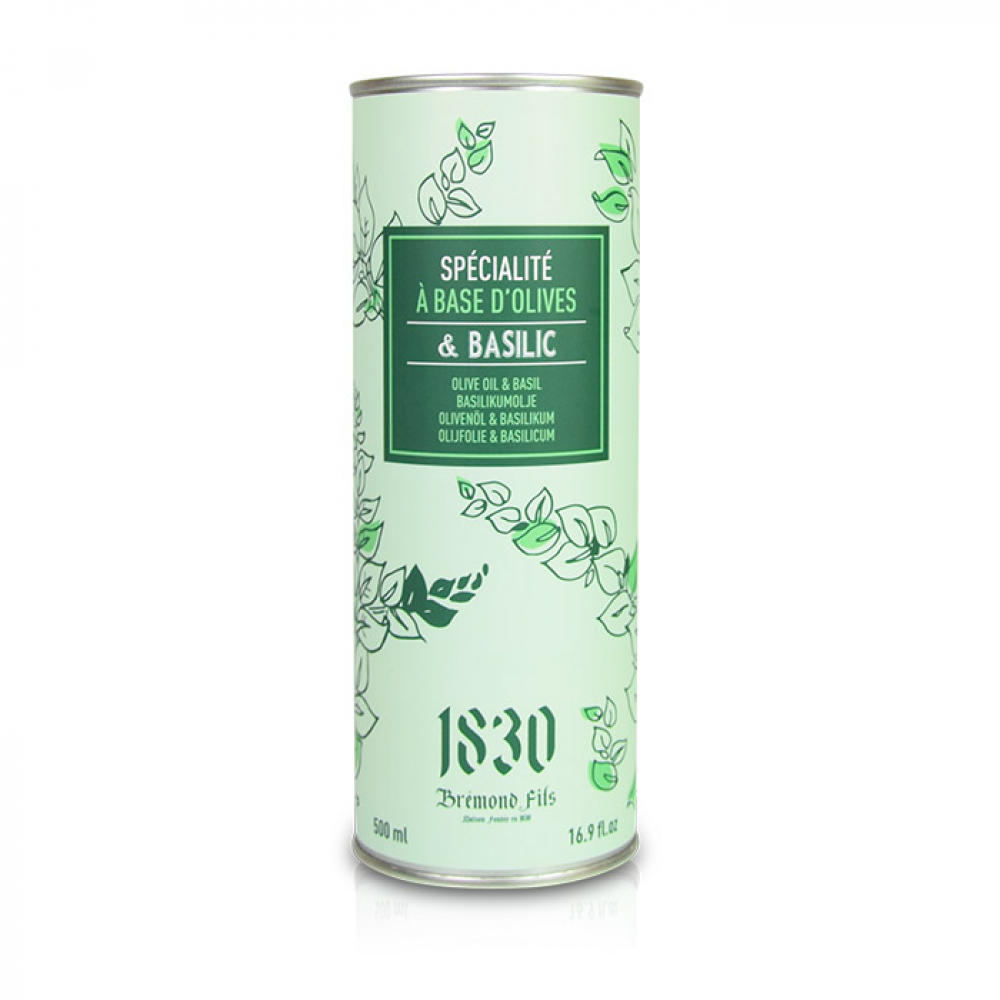 Huile D Olive Aromatisee Au Basilic 500ml Maison Bremond 1830 Maison Bremond 1830
