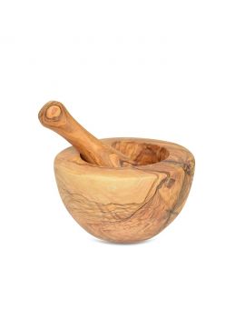 Natural olive wood Mortar and Pestle Middle size