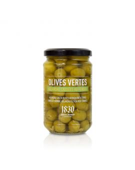 Olives vertes aglandau cassées au fenouil