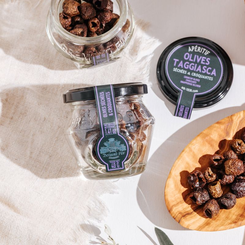 Pitted & dried Taggiasca olives