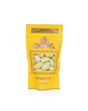 Amandes enrobées de chocolat blanc saveur anis