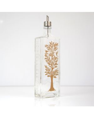 Bouteille sérigraphiée avec verseur inox