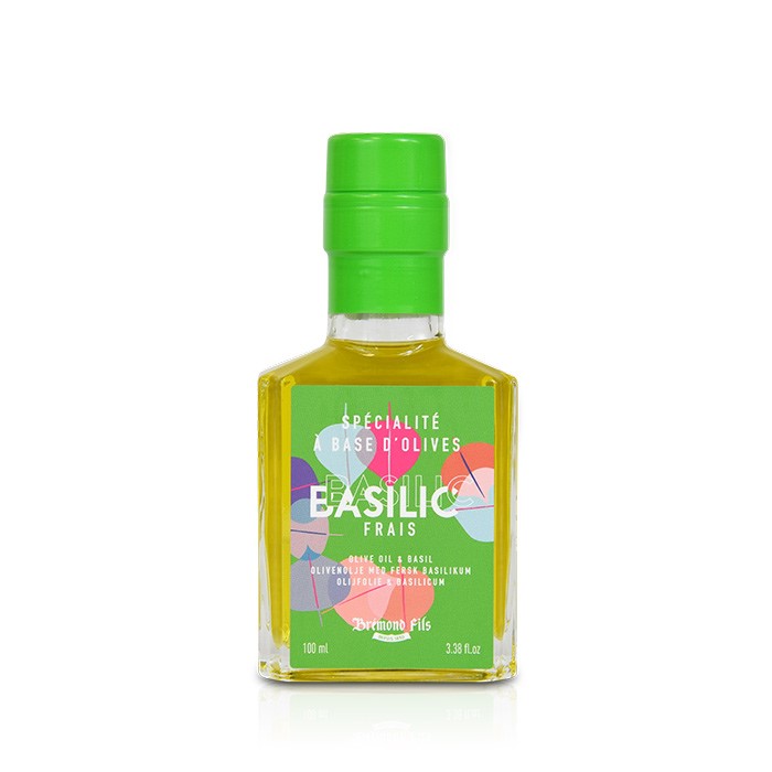 Fresh Basil Flavoured Olive Oil 100ml | Maison Bremond 1830