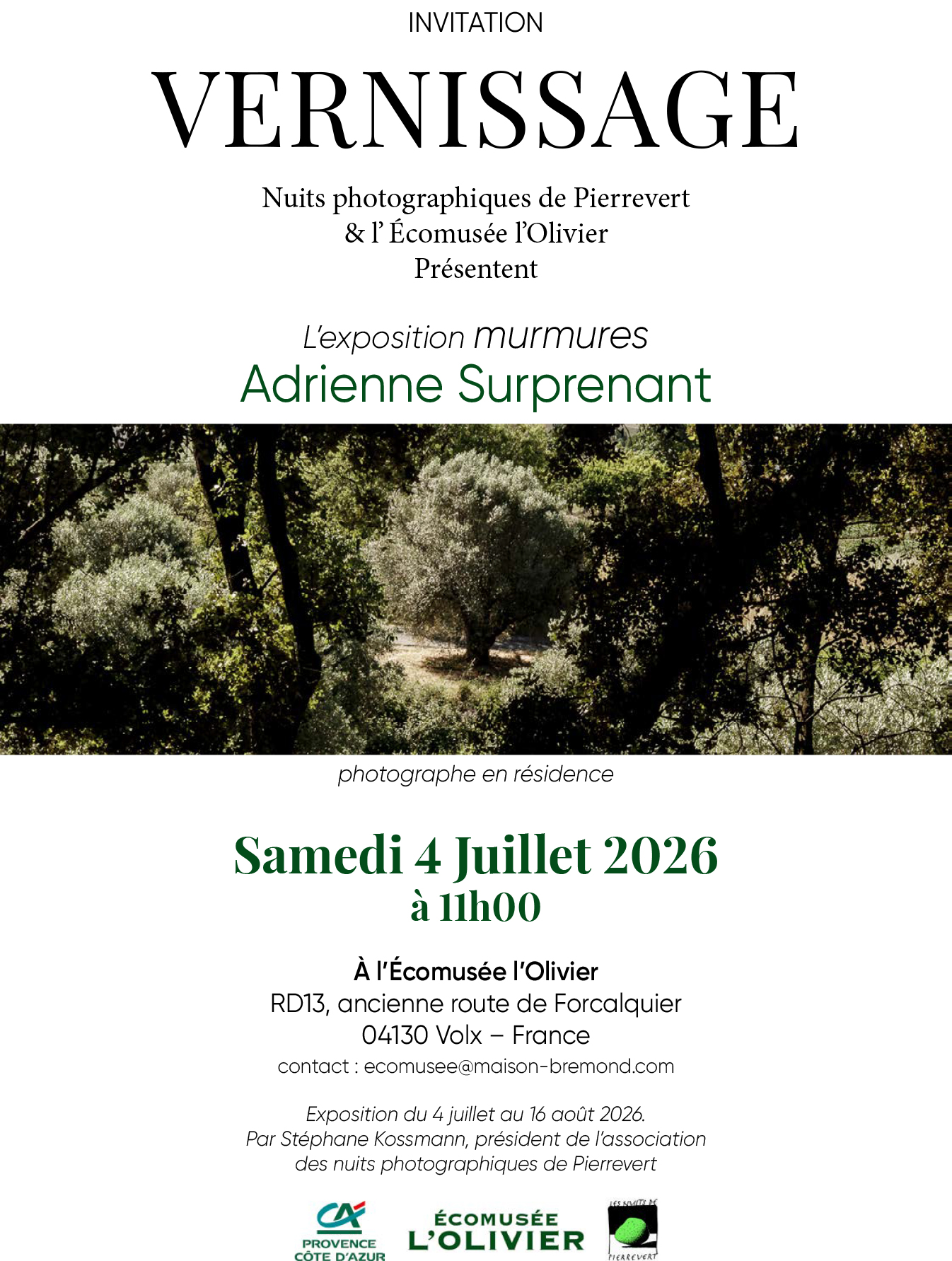 Opening - 'Murmures' exhibition by Adrienne Suprenant